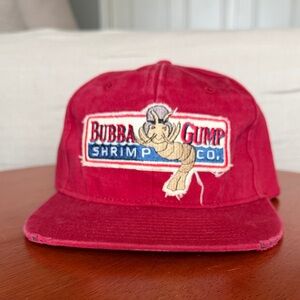 “Forrest Gump” Bubba Gump Shrimp Co. Red Logo Baseball Cap